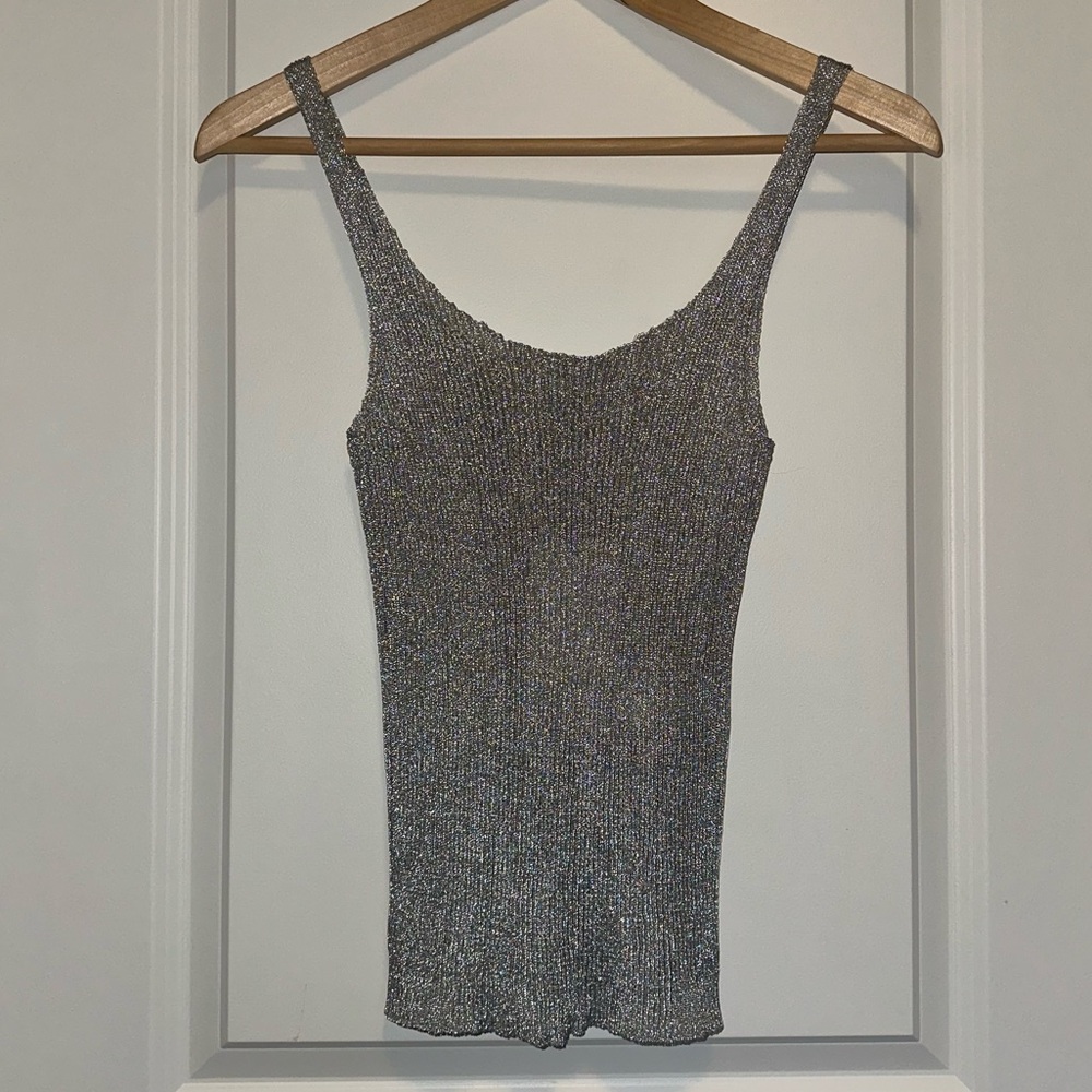 Zara Metallic Thread Top